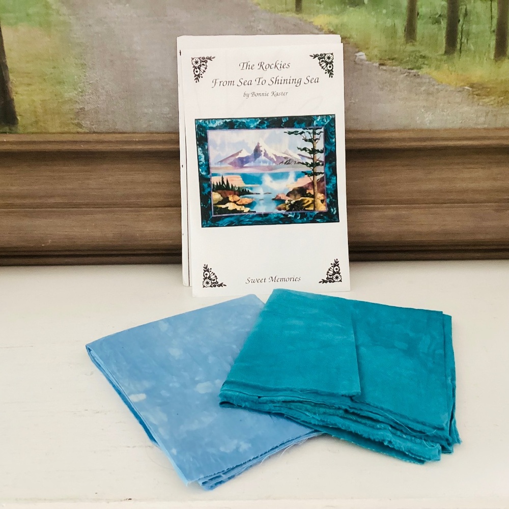 The Rockies Sweet Memories Quilt Kit Batik Fabric Bonnie Kaster Mountains 90’s